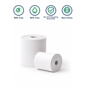 80x80mm Thermal Receipt <b>Paper</b> <b>Roll</b> 48gsm for Convenience Store POS OEM Custom Logo - Product Image 1