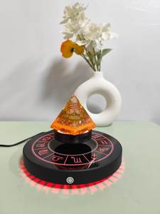 Support d'affichage HCNT à lévitation magnétique avec lumières colorées en forme d'étoiles, rotation à 360 degrés, capacité de charge 300G-350G - Product Image 5