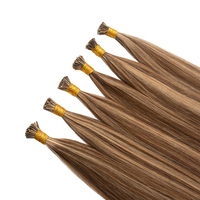 Extensions I-Tip Double Drawn Européennes, Cheveux Vierges Russes à Cuticules Intactes, Fusion à Froid, Qualité Salon