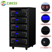 Batterie au lithium Lifepo4 montée sur rack 100Ah 200Ah pour stockage d'énergie solaire 5kWh 10kWh 48V 51.2V
