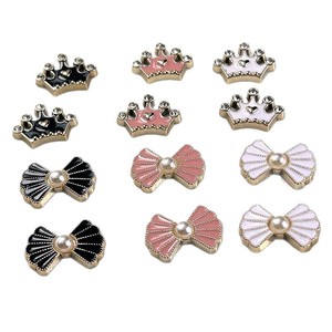 Crown And <b>Bow</b> Brooches Zinc Alloy Crystal Rhinestone Women's DIY Jewelry Accessories For Phone Cases Shoes <b>Gift</b> - Product Image 5