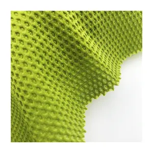 Nuovo design buon tessuto a rete reticolare diamantato elasticizzato 86% poliestere 14% tessuto a maglia spandex per lo sport