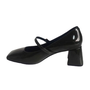 Zapatos de Tacón Bajo Tipo Mary Jane para Mujer, en Charol Verde Oscuro, Antideslizantes y Transpirables, a la Moda - Product Image 3