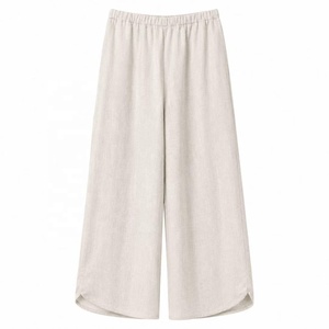 Pantalones de Lino Personalizados de Fábrica/Pantalones con Estampado de Lino - Product Image 1