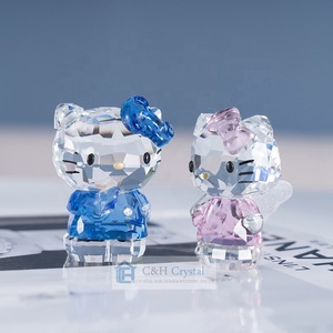 Hot Sale Custom Animal Mini Cat Figurine Hello Kitty Figurine for Wedding Guests Gifts Home <strong>Decor</strong> - Product Image 3