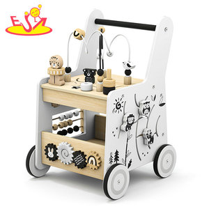 Marche-bébé Montessori en bois 2026, jouet éducatif 7-en-<span class=keywords><strong>1</strong></span> avec labyrinthe de perles, <span class=keywords><strong>boulier</strong></span>, engrenages et puzzle d'animaux W16E367 - Product Image 1