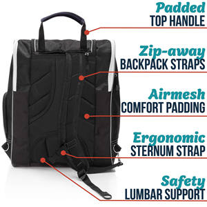 Échantillon gratuit Sac à dos de voyage pour bottes de ski et de snowboard de haute qualité 55L de Chine avec compartiment pour casque et fond extérieur imperméable - Product Image 3