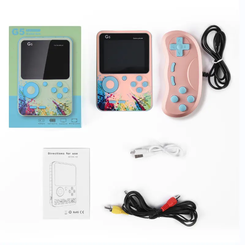 Games G5 Handheld Game Player 500 in 1 Classic Game Consoles Color Screen Retro With 3.0 inch Screen