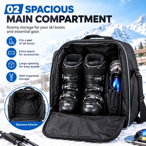 Sac <span class=keywords><strong>de</strong></span> transport pour bottes <span class=keywords><strong>de</strong></span> <span class=keywords><strong>ski</strong></span> et snowboard, sac <span class=keywords><strong>de</strong></span> <span class=keywords><strong>sport</strong></span> durable avec bandoulière réglable pour les voyages <span class=keywords><strong>de</strong></span> <span class=keywords><strong>ski</strong></span>, les sports d'hiver et les aventures en plein air - Product Image 3