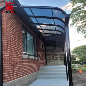 Toldo de aluminio resistente a la lluvia para exteriores, cubierta de Patio, jardín, gran oferta