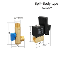 Vanne d'eau électrique automatique à minuterie AC 220V 1/2 pouce, solénoïde de drainage électronique pour compresseur d'air, condensat, OEM personnalisable