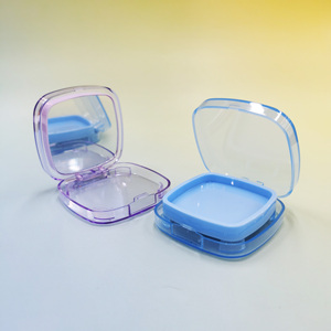 Base di copertura <span class=keywords><strong>trasparente</strong></span> personalizzabile due strati evidenziano fondotinta pressato compatto per cosmetici - Product Image 4