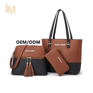 Custom Logo handbag Wholesale handbag sets 3 peças senhora mão sacos HOT designer bolsas mulheres conjuntos