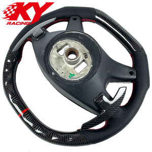 Volant en cuir et fibre de carbone personnalisé avec palettes de changement de vitesse pour Mercedes Benz Classe G GL ML W463 X166 G350 G550 G63 AMG - Product Image 3