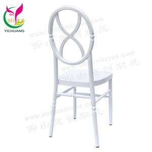 Sillas de alquiler de decoración al aire libre de fiesta de boda <span class=keywords><strong>blanca</strong></span> apilable de metal con respaldo redondo para eventos - Product Image 4