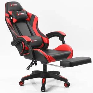 Chaise de jeu pour ordinateur de course pivotante personnalisée de haute qualité, en cuir PU, avec éclairage RGB - Product Image 3