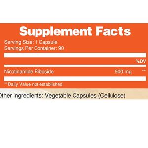Cápsulas de NR 500 mg, Suplemento Antioxidante Puro para la Salud, Función Cerebral, Etiquetas Privadas, Polvo de Nicotinamida Ribósido, Vagen - Product Image 3