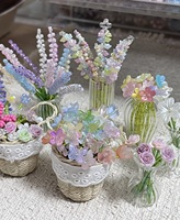 Mini Bouquet de Fleurs Perlées Saint-Valentin Noël Nouvel An Cadeau de Fête Porte-clés Breloque de Sac Accessoires Boutique de Cadeaux Vente en Gros