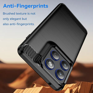 Coque pour Motorola Edge 70, design professionnel simple, texture fibre de carbone, lignes brossées, coque de téléphone portable souple en TPU pour Motorola X70 Air - Product Image 4