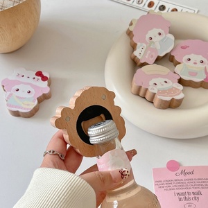 Ouvre-bouteille <span class=keywords><strong>petit</strong></span> <span class=keywords><strong>mouton</strong></span> 24 pièces nouveau modèle ouvre-bouteille en bois de hêtre massif mignon artisanat en plastique en gros - Product Image 3
