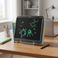 Tablette d'écriture LCD rechargeable de 15 pouces, tableau d'écriture manuscrite, effacement à une touche, couleur ou monochrome, pour l'étude des enfants