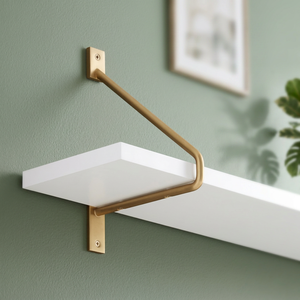 Signature Hardware Brass <b>Shelf</b> <b>Bracket</b> for Cabinet Support-Strong Easy Installation Customized Size Model AH5914 AMIR - Product Image 2