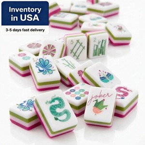 Envío Gratis desde Almacén <span class=keywords><strong>Local</strong></span> en EE. UU., Stock <span class=keywords><strong>Local</strong></span> en EE. UU., Envío Gratis, Mahjong Americano Acrílico Rosa de 4 Capas - Product Image 2