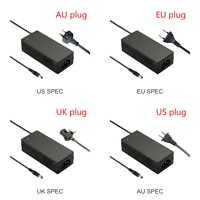 Adaptateur d'alimentation CC multifonctionnel 12V 5A 24V 2A 3A avec prises US EU UK AU 100-240V pour bande LED, moteur, ventilateur - Vente chaude usine