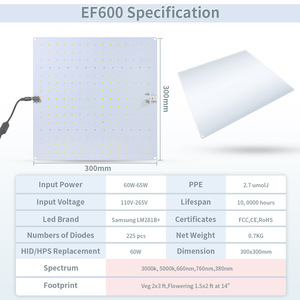Panneau de culture LED 110V 220V 3000K 5000K 660NM 730NM 395NM <span class=keywords><strong>UV</strong></span> IR Spectre complet Lumière de culture quantique 150W - Product Image 2