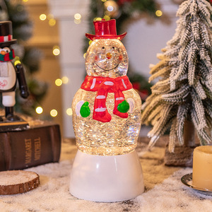 ไฟรูปตุ๊กตาหิมะแบบตั้งได้สำหรับเทศกาลคริสต์มาสสุดสร้างสรรค์ของขวัญคริสต์มาสลูกบอลหิมะตกแต่งคริสต์มาสโคมไฟน้ำ - Product Image 6