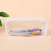 Vente chaude Personnalisé Portable Transparent PVC Cosmétique Sac Haute Qualité Réutilisable Étanche pour Lotions Extérieur