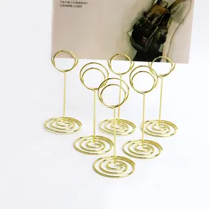 CJ210709-1 Wholesale Table Card Holders Metal Card Holders for Wedding Event Hotel Decorations