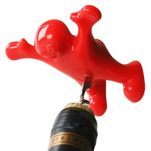 Gran oferta, herramientas de barra novedosas, tapón de corcho de botella de vino, tapón de vino divertido para hombre feliz, abridor de cerveza Perky - Product Image 6