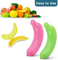Boîte de rangement et de protection pour bananes, conteneur portable pour bananes avec trous d'aération, protège-fruits