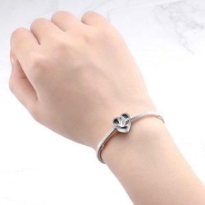 Pulsera original de latón blanco con cuentas – Joyería DIY con diseño de paloma de la paz, accesorio personalizado para mujer - Product Image 6