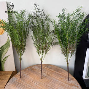 نباتات اصطناعية H-686، أوراق سرخس للزينة المركزية في حفلات الزفاف، ديكورات خضراء اصطناعية، أوراق سرخس بلاستيكية تبدو حقيقية عند اللمس - Product Image 2