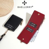 Dompet Wanita Kecil Baellerry High Premium Color Block Zipper, Banyak Slot Kartu