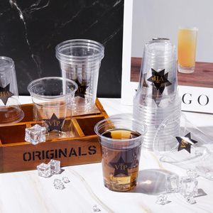 50 vasos desechables de plástico transparente de 12oz para películas de cócteles y temas nocturnos de 90mm de diámetro para actividades y fiestas VIP de Graduación - Product Image 6