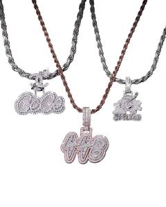 Venta caliente personalizado VVS1 Moissanite plata esterlina Pass Diamond Tester Hip Hop Iced Out letra colgante rapero joyería de lujo - Product Image 1