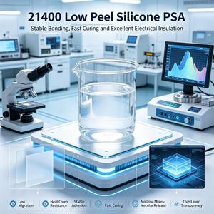 Adhesivo de Silicona SH-21400 de Curado Rápido a Baja Temperatura sin Volatilización de Moléculas Pequeñas y Alta Transparencia - Product Image 3