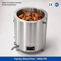 Marmite électrique commerciale en acier inoxydable 304 avec système de refroidissement rapide |   100-1000L |   Marmite industrielle pour la cuisson des soupes, machine pour restaurant