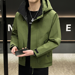 Chaqueta informal para hombre, diseño Joker, nueva colección primavera-otoño 2025, cortavientos e impermeable, con capucha, estilo utilitario, muy popular. - Product Image 4