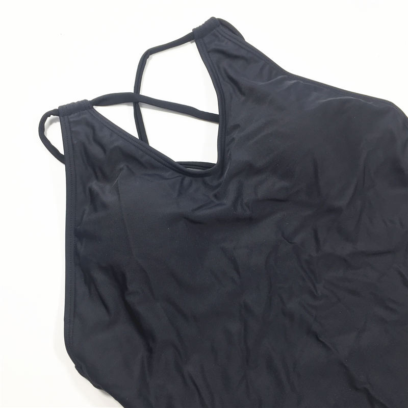 One-piece swimsuit solid color swimsuit custom swimwear sexy bikini