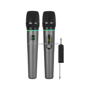 Micrófono Inalámbrico Doble de Mano con Pantalla LED RGB, Altavoz para Exteriores y Máquina de Karaoke, Boomboxes AUX, <span class=keywords><strong>Precio</strong></span> de Fábrica - Product Image 2