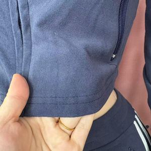 가을 여성 의류 새로운 여성 자켓 벨벳 운동복 여성 빈티지 투피스 세트 벨루어 운동복 - Product Image 5