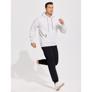FOXA Men's Fleece Lined Joggers Cotton Athletic Sweat Pants With Zipper Pockets Casual Heavyweight <b>Lounge</b> Pants - Product Image 6