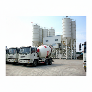 Planta dosificadora de asfalto HZS240A Mezclador de planta dosificadora de hormigón móvil Capacidad 6000L con diseño general modular - Product Image 1