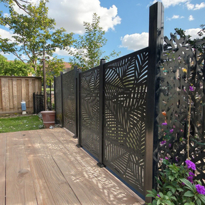 Clôture de jardin moderne en aluminium découpé au laser, écran de confidentialité modulaire en métal, art mural, revêtement antirouille en poudre - Product Image 5