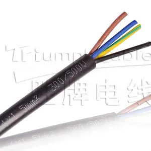 تصنيع H03VV-F RVV كابل الطاقة 2x1.0mm2 pvc معزول سترة من كلوريد متعدد الفينيل