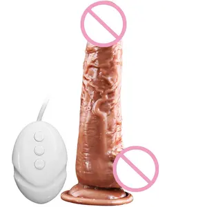 Realistic Remote Control Soft Silicone Big Size Vibrators Orgasm Masturbator Vibrators Lesbian Penis Woman Sex Toys Dildos
